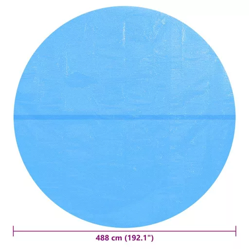 Kerek medence borító 488 cm PE kék