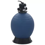 Kék medence-homokszűrő 6-állású szeleppel 560 mm