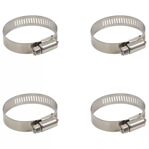 Kék medencetömlő szorítóbilincsekkel 38 mm 12 m