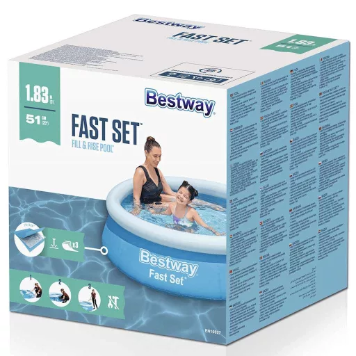 Bestway Fast Set kék kerek felfújható medence 183 x 51 cm