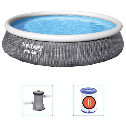 Bestway Fast Set felfújható medenceszett szivattyúval 396 x 84 cm