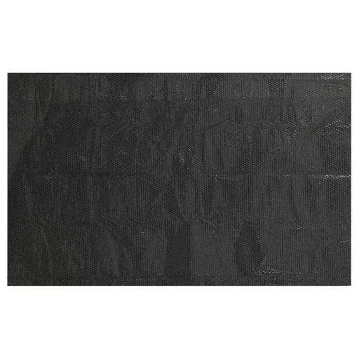 Fekete, négyszögletes PE medencetakaró 1000 x 600 cm
