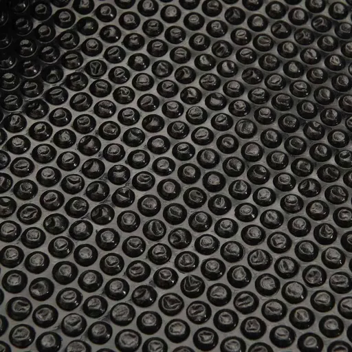 Fekete, négyszögletes PE medencetakaró 1000 x 600 cm