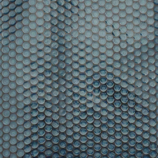 Fekete és kék napelemes lebegő PE medencefólia 488 x 244 cm