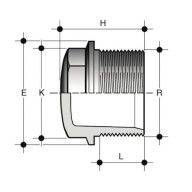 PVC DUGÓ KÜLSŐ CSŐMENETTEL ÉS NYOLCSZÖGLETŰ FEJJEL