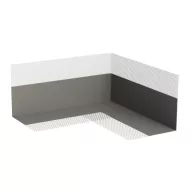 Bolta belső sarokszigetelő, szürke, 135x135x60 mm