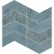 Domino Margot Mosaic Blue dekorcsempe 25x30
