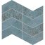 Domino Margot Mosaic Blue dekorcsempe 25x30