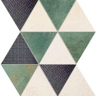 Domino Margot Green Mosaic dekorcsempe 25x35