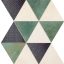 Domino Margot Green Mosaic dekorcsempe 25x35