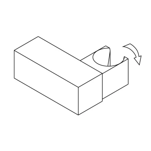 Square  fali zuhanytartó szögletes 