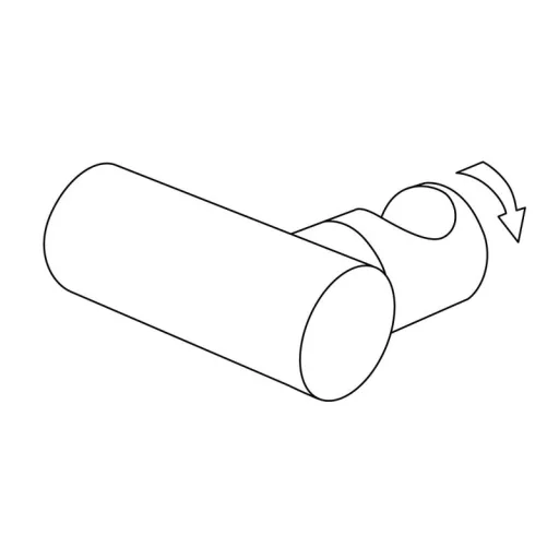 ROUND GOLD fali zuhanytartó_kerek