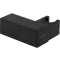 Square NERO  fali zuhanytartó szögletes