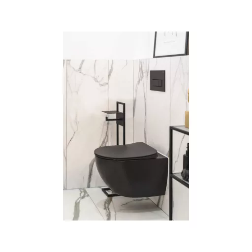 Peonia PN-SLIM NERO wc-ülőke