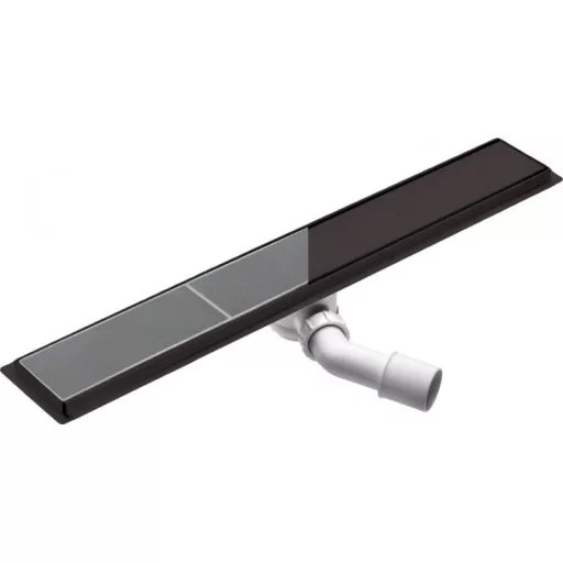 Megfordítható padlóösszefolyó 100 cm nero