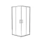 Jasmin Plus szögletes zuhanykabin 90cm