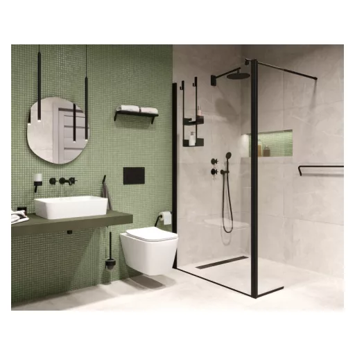 Kerria Plus NERO zuhanyfal 110