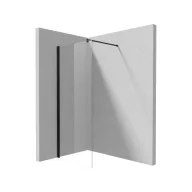 Kerria Plus zuhanyfal 80, fekete