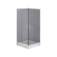 Funkia szögletes zuhanykabin 90 grafit üveg