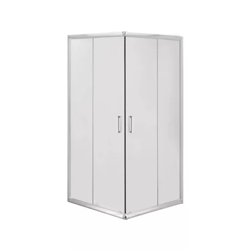 Funkia szögletes zuhanykabin 80 homokfúvott üveg