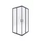 Funkia Nero szögletes zuhanykabin 90