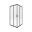 Funkia Nero szögletes zuhanykabin 80
