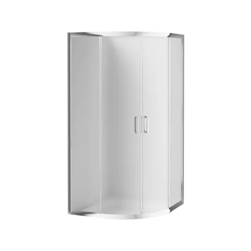 Funkia íves zuhanykabin 90 homokfúvott üveg