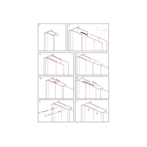 Toldóprofil 2-6cm-ig