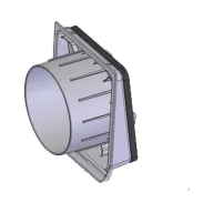 AERECO AVE csatlakozó, V4A ventilátorhoz, D125