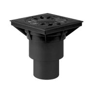   FixTrend kültéri összefolyó, alsó kifolyású, öntöttvas fedlap, DN110/160