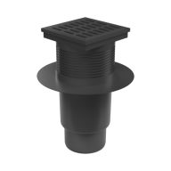   FixTrend kültéri összefolyó, lombfogó, gallér, alsó kifolyású, műanyag fedlap, DN110