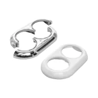   FixTrend takarórózsa dupla keret, műanyag, fehér, D12-28 takarórózsához