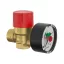 FLAMCO Prescomano 50 biztonsági szelep, manométerrel, 2.5bar, 1/2”x3/4”