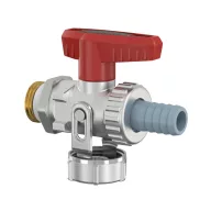   FLAMCO KFE kazántöltő-ürítő, fűtésre, egyenes, tömlős véggel, PN16, 1/2”K