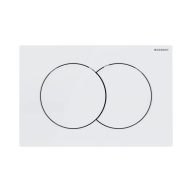   GEBERIT Delta01 nyomólap, Basic WC-tartályhoz, 2 vízmennyiséges, alpin fehér