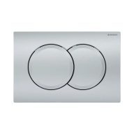  GEBERIT Delta01 nyomólap, Basic WC-tartályhoz, 2 vízmennyiséges, matt króm