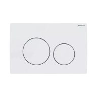   GEBERIT Delta20 nyomólap, Basic WC-tartályhoz, 2 vízmennyiséges, alpin fehér
