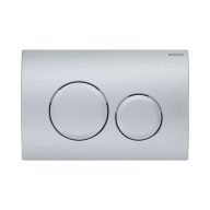   GEBERIT Delta20 nyomólap, Basic WC-tartályhoz, 2 vízmennyiséges, matt króm