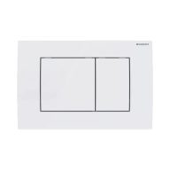   GEBERIT Delta20 nyomólap, Basic WC-tartályhoz, 2 vízmennyiséges, alpin fehér