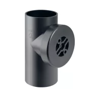 GEBERIT PE-HD tisztítóidom 90°, zárófedéllel, 125mm