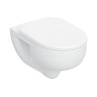   GEBERIT Selnova fali WC, mélyöblítésű, TurboFlush, WC-ülőkével, fehér