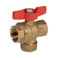 GIACOMINI R701F golyóscsap, piros T-fogantyúval, 1”BB