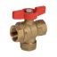 GIACOMINI R701F golyóscsap, piros T-fogantyúval, 1”BB
