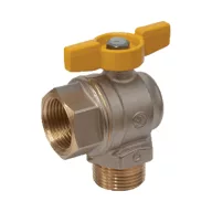 GIACOMINI R780 golyóscsap gázra, sarok, fix, 1”KB