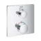 GROHE Grotherm termosztatikus zuhany csaptelep, szögletes, zuhanyváltóval, króm