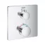 GROHE Grotherm termosztatikus zuhany csaptelep, szögletes, zuhanyváltóval, króm