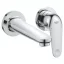 GROHE Euroeco mosdó csaptelep, egykaros, fali, 2 lyukas, króm