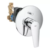  GROHE Bauedge kádtöltő- és zuhanycsaptelep, egykaros, falba süllyesztett, kpl, króm