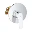 GROHE BauFlow zuhany csaptelep, egykaros, komplett, króm