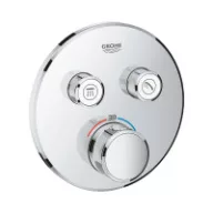   GROHE Grotherm SmartControl látható rész hőfok szab, kerek, 2gomb, króm, SmartBoxhoz